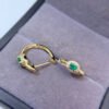 Pure natural Columbia emerald earrings, main stone size 3 * 4mm1115130244