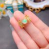 Pure Natural Colorful White Opal Ring, Main Stone Size Round 7mm1116140699