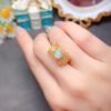 Pure Natural Colorful White Opal Ring, Main Stone Size Round 7mm1116140699