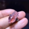 Natural Purple Crystal Red Super Seven Pixiu Ring, Size 17.5/9.6 mm1116208477