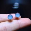 Natural Blue Ghost Blue Sands Full Sky Starlight Treasure Basin Earrings, Specification 7.7mm1116208466