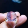 Natural Purple Crystal Purple Super Seven Ball Ring, Specification: 11.4mm1117248155