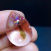 Natural crystal crystal 🌈 Rainbow mica water drop pendant, specification: 22.4/15mm1117208199