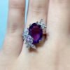 Natural Brazilian amethyst ring, main stone size 10 * 14mm1118140122