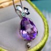 Pure natural Brazilian amethyst pendant, main stone 13 * 18mm1118350122