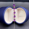 Natural Brazilian amethyst bracelet, main stone 6 * 8     1118180233